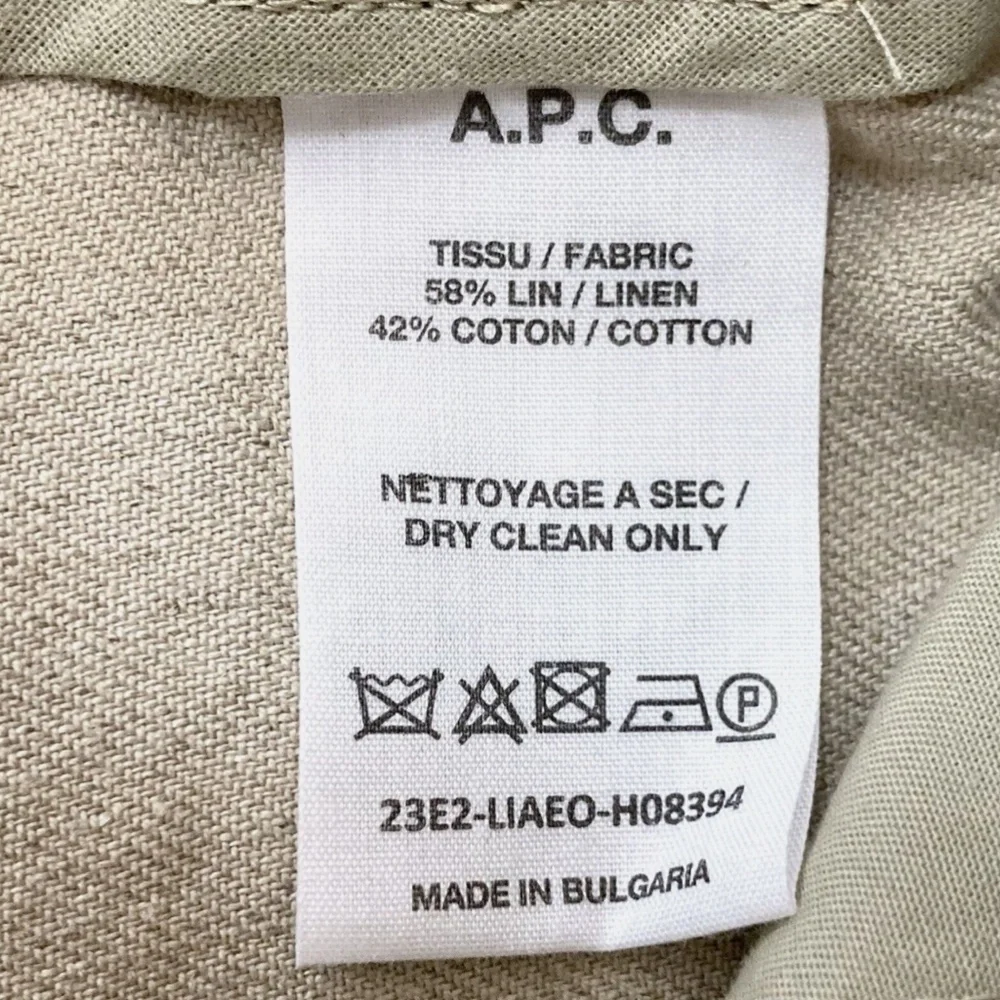 NWOT A.P.C. Conscious Pants XXL Beige